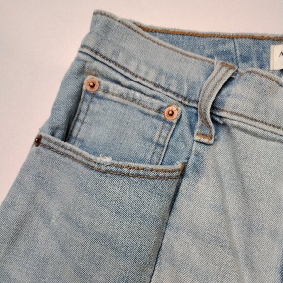 Abercrombie & Fitch Curve Love The Ankle Straight Ultra High Rise Jeans - Picture 4 of 10